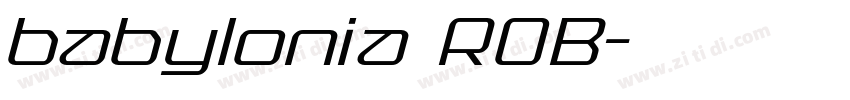babylonia ROB字体转换